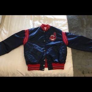 Vintage Cleveland Indians Starter Jacket Chief Wahoo
